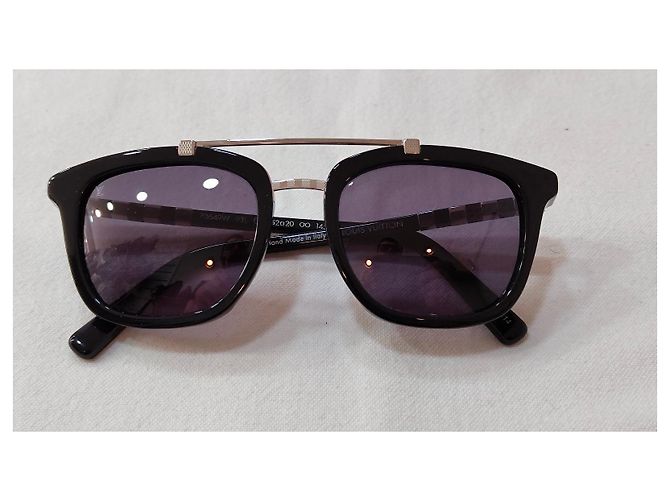 Gafas de sol Louis Vuitton Z0364W Negras Plateadas Marrón oscuro - vista 3