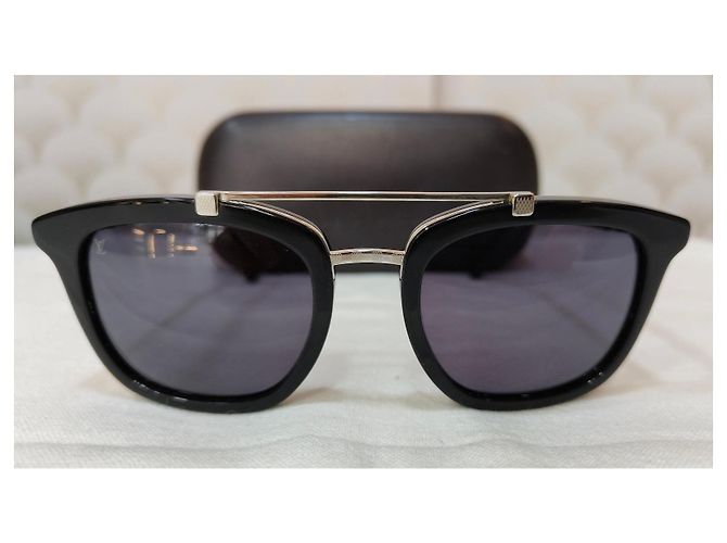 Gafas de sol Louis Vuitton Z0364W Negras Plateadas Marrón oscuro - vista 6