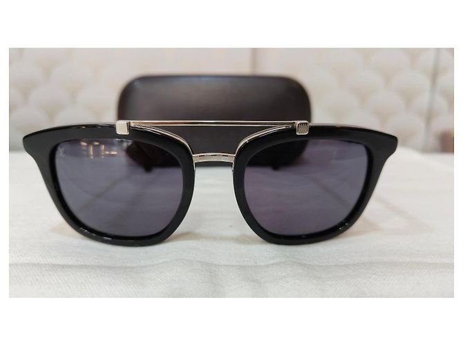 Gafas de sol Louis Vuitton Z0364W Negras Plateadas Marrón oscuro - vista 9