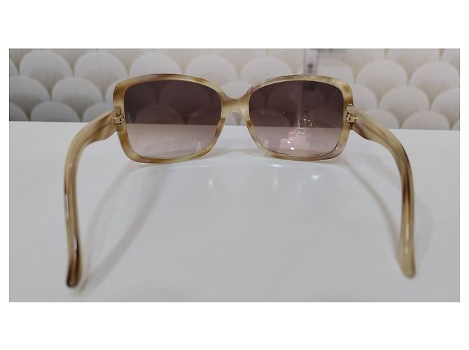 Dior Sonnenbrille Oversized Quadratisch Beige - Ansicht 10