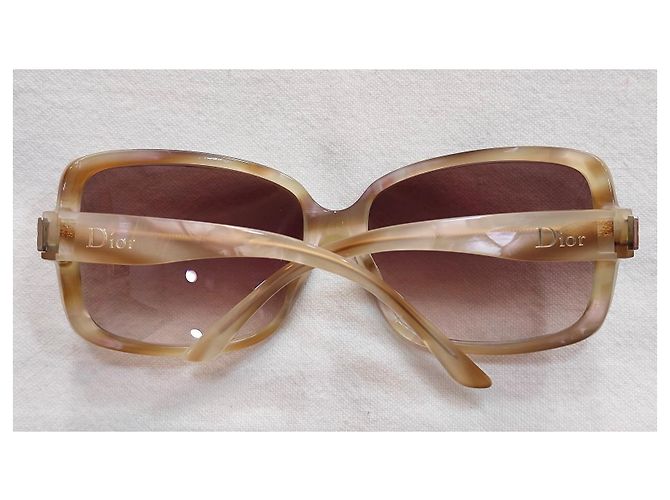 Dior Sonnenbrille Oversized Quadratisch Beige - Ansicht 11