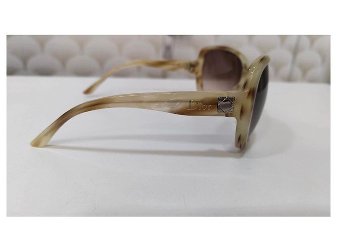 Dior Sonnenbrille Oversized Quadratisch Beige - Ansicht 19