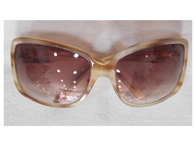 Dior Sonnenbrille Oversized Quadratisch Beige - Ansicht 2