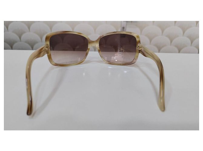 Dior Sonnenbrille Oversized Quadratisch Beige - Ansicht 20