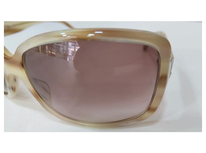 Dior Sonnenbrille Oversized Quadratisch Beige - Ansicht 5
