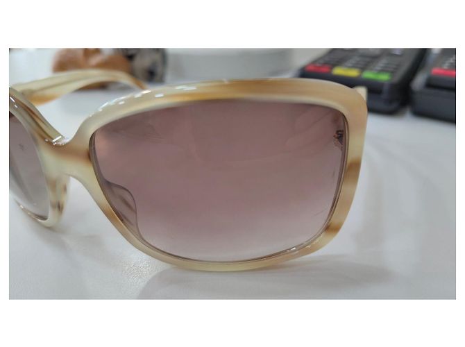 Dior Sonnenbrille Oversized Quadratisch Beige - Ansicht 7