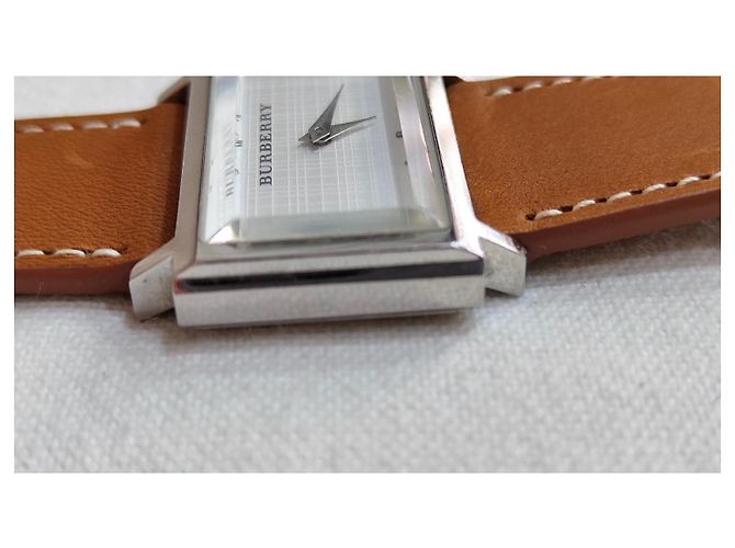Reloj Burberry de Esfera Rectangular en Acero Inoxidable Plata - vista 10