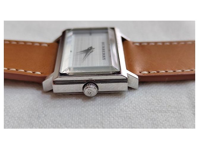 Reloj Burberry de Esfera Rectangular en Acero Inoxidable Plata - vista 11
