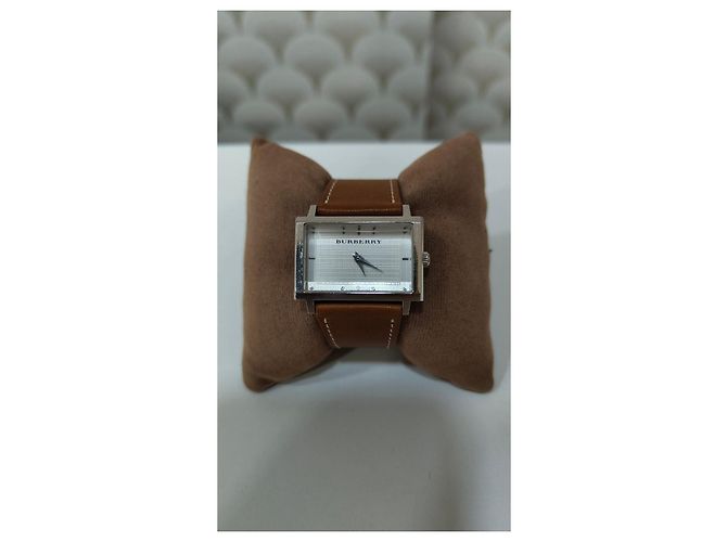 Reloj Burberry de Esfera Rectangular en Acero Inoxidable Plata - vista 2