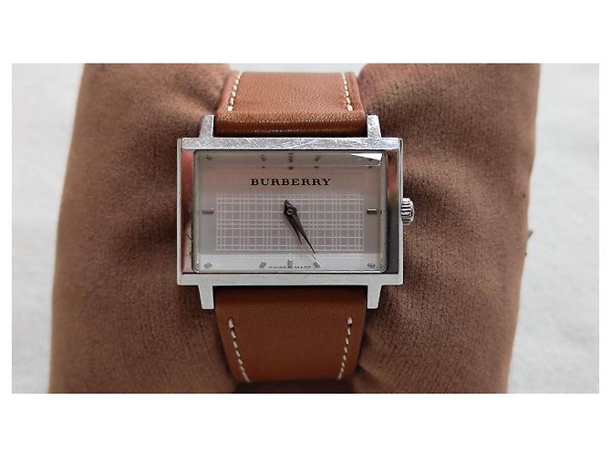 Reloj Burberry de Esfera Rectangular en Acero Inoxidable Plata - vista 8