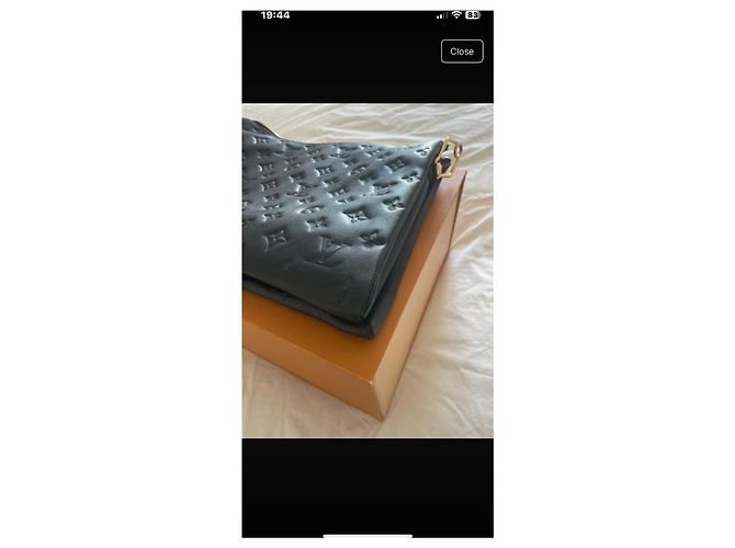Bucket Louis Vuitton Cushion MM Nera in pelle di agnello Nero - vista 5