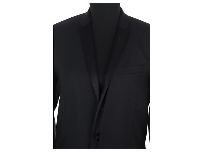 Dior Black Wool Jacket Men M - view 2