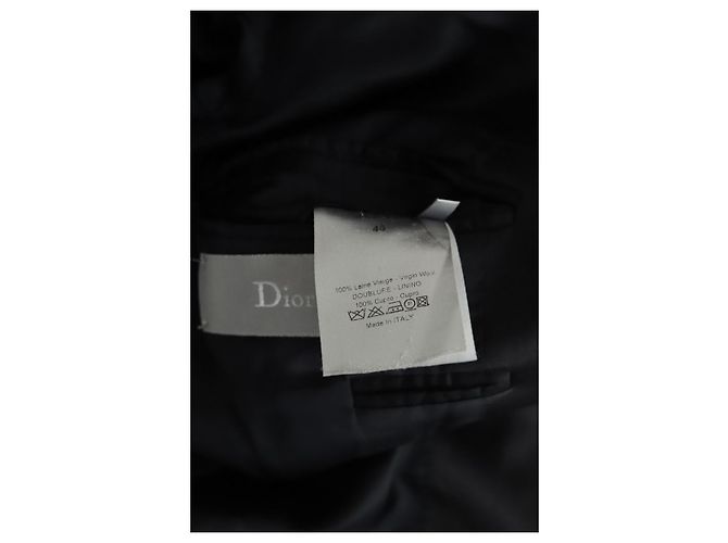 Dior Black Wool Jacket Men M - view 6