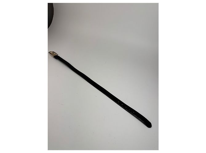 Céline Vintage Celine Leder Gürtel Schwarz Braun - Ansicht 11
