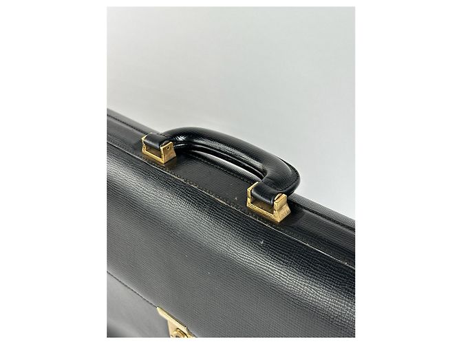 Borsa a tracolla in pelle Loewe Madrid vintage nera Nero - vista 12