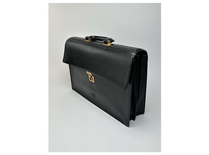 Borsa a tracolla in pelle Loewe Madrid vintage nera Nero - vista 14