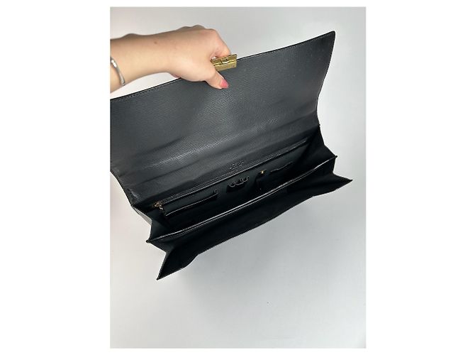 Borsa a tracolla in pelle Loewe Madrid vintage nera Nero - vista 5