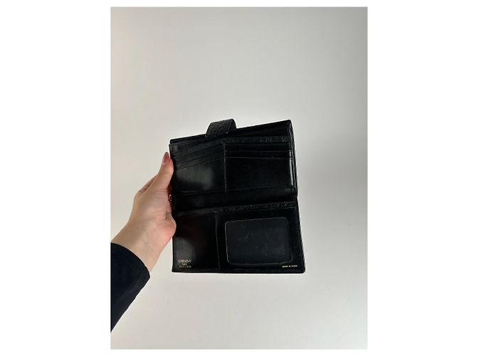 Vintage Givenchy Ostrich leather wallet black - view 11