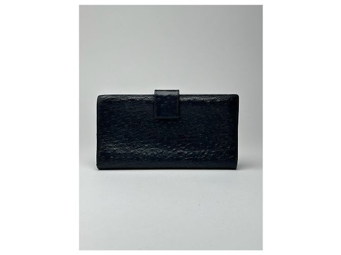 Vintage Givenchy Ostrich leather wallet black - view 2
