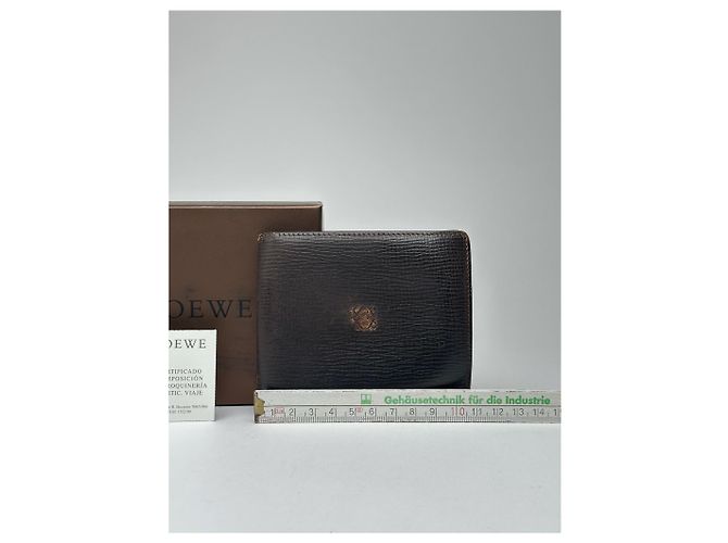 Vintage Loewe Madrid Leather Wallet Brown - view 10