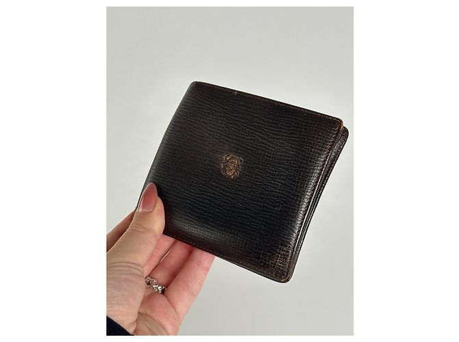 Vintage Loewe Madrid Leather Wallet Brown - view 3