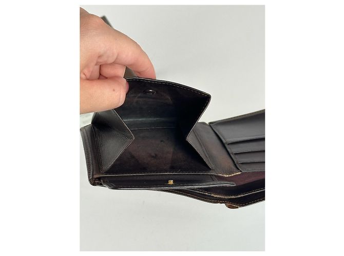 Vintage Loewe Madrid Leather Wallet Brown - view 6