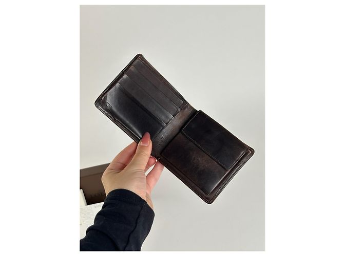 Vintage Loewe Madrid Leather Wallet Brown - view 7