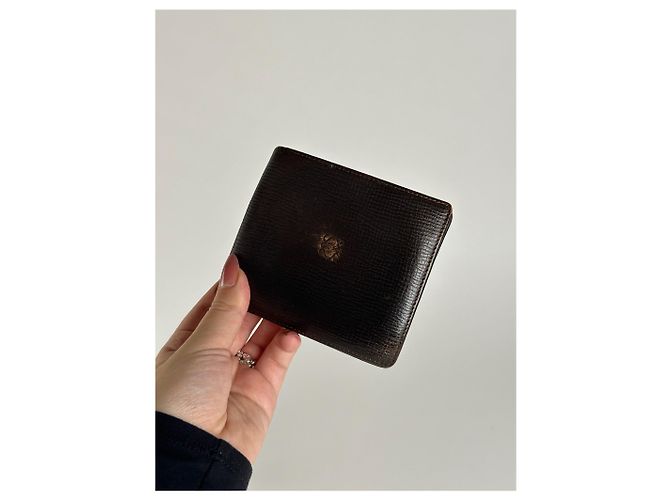 Vintage Loewe Madrid Leather Wallet Brown - view 8