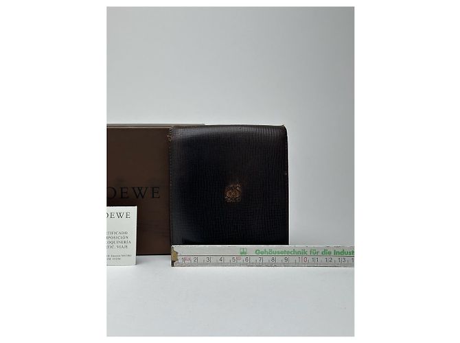 Vintage Loewe Madrid Leather Wallet Brown - view 9