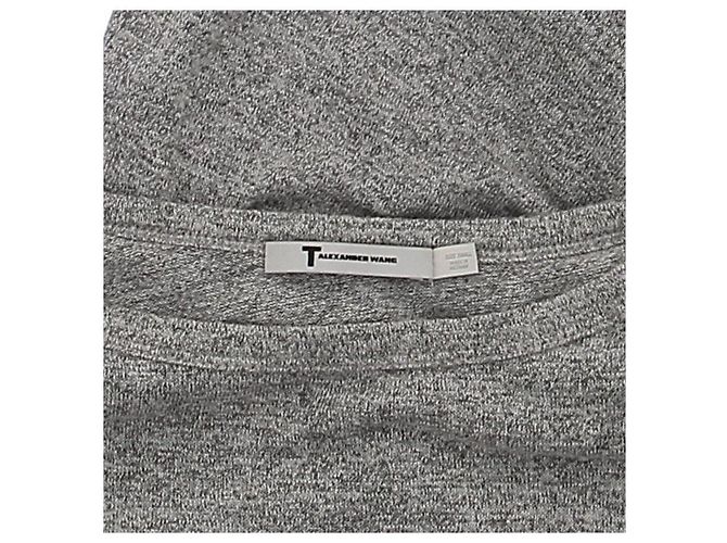 T By Alexander Wang Pull gris chiné - vue 5