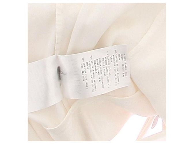 Blusa Alexander McQueen Bianca con Volant e Maniche Corte Bianco - vista 9