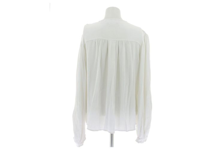 Blusa bianca Isabel Marant con ricamo floreale Bianco - vista 2