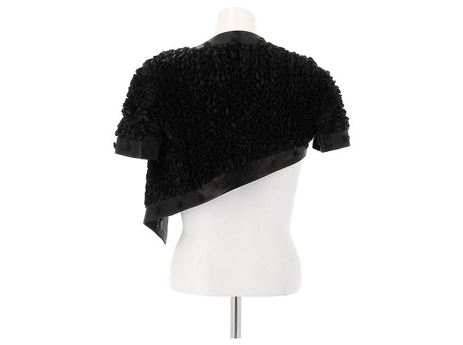 Chanel Lederbolero in Schwarz - Ansicht 2