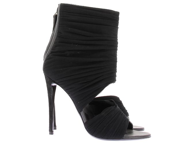 Gianvito Rossi Botines de tacón de tul Negro - vista 2