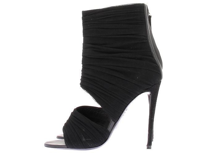Gianvito Rossi Botines de tacón de tul Negro - vista 3