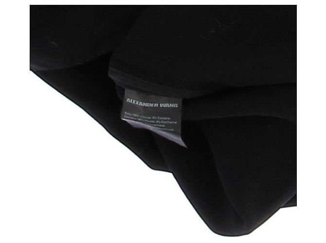 Blusa Alexander Wang nera bicolore a maniche lunghe Nero - vista 6