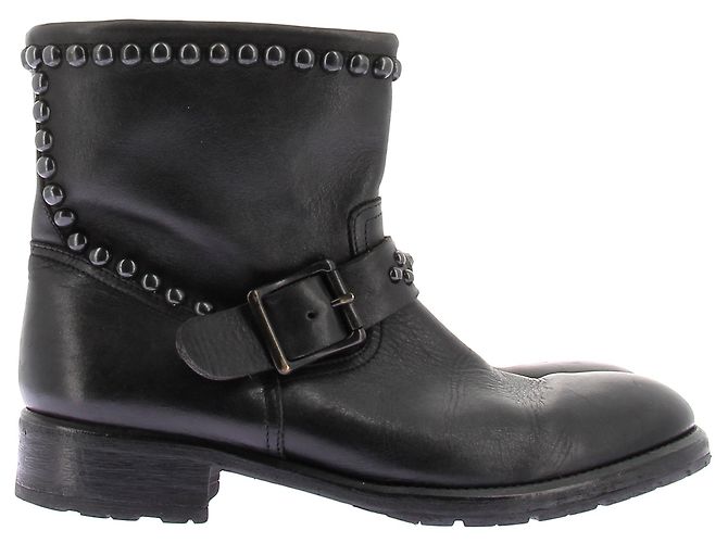 Autre Marque Stivali in pelle nera con borchie HOLLYWOOD TRADING COMPAGNY Nero - vista 2