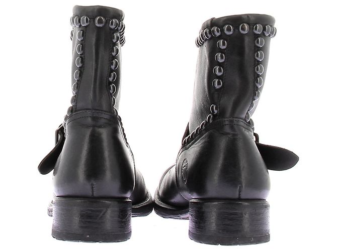Autre Marque Stivali in pelle nera con borchie HOLLYWOOD TRADING COMPAGNY Nero - vista 5
