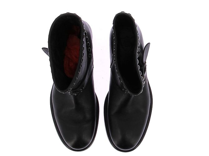 Autre Marque Stivali in pelle nera con borchie HOLLYWOOD TRADING COMPAGNY Nero - vista 6