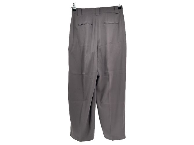 Autre Marque Pantalón de seda gris - vista 2
