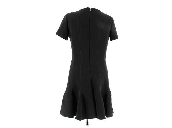 Carven Schwarzes Kurzarmkleid M - Ansicht 2