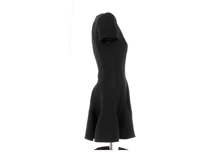 Carven Schwarzes Kurzarmkleid M - Ansicht 3
