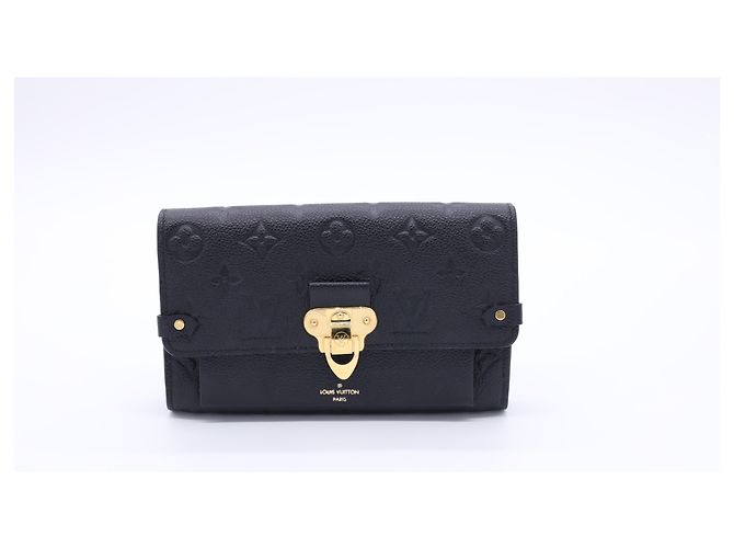 Portafoglio a Catena Vavin Monogram Empreinte in Pelle Nera Louis Vuitton Nero - vista 13
