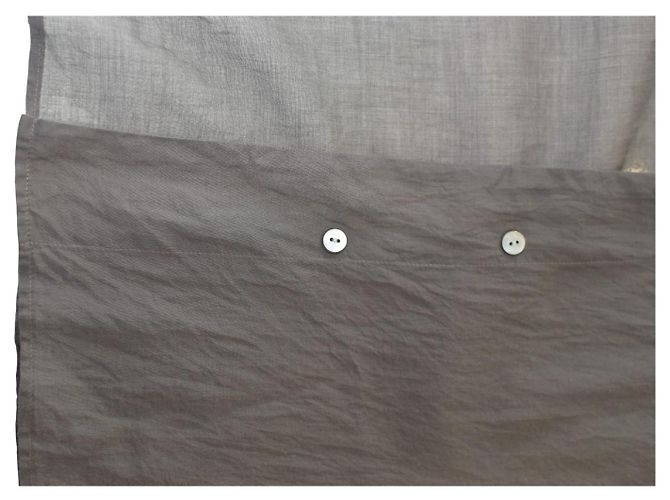 Camisa gris transparente con botones Dries Van Noten - vista 5