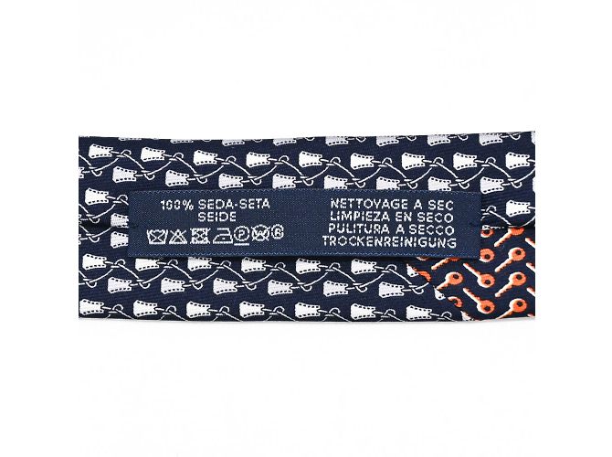 Silk In Hermès Hermes Navy Silk Cravat Navy blue - view 5