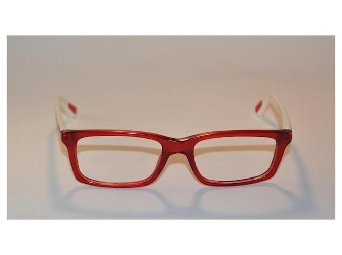 Gafas de sol Prada Ram 5007 AA Blanco Rojo Roja - vista 3