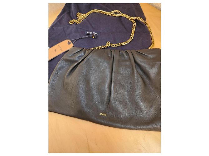 Soeur Sister borsa in pelle di agnello nera Nero - vista 6