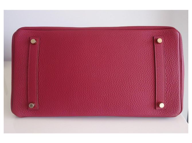 Hermès Borsa Hermes Birkin 35 rubino Rosso - vista 10