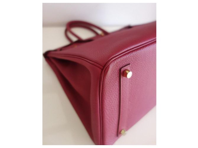 Hermès Borsa Hermes Birkin 35 rubino Rosso - vista 11