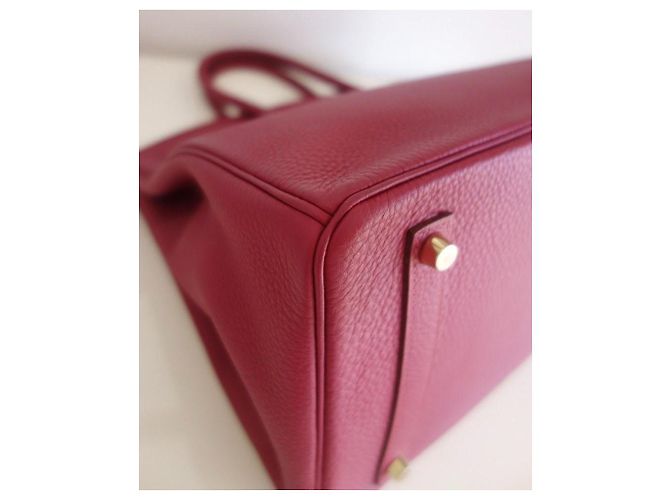 Hermès Borsa Hermes Birkin 35 rubino Rosso - vista 12